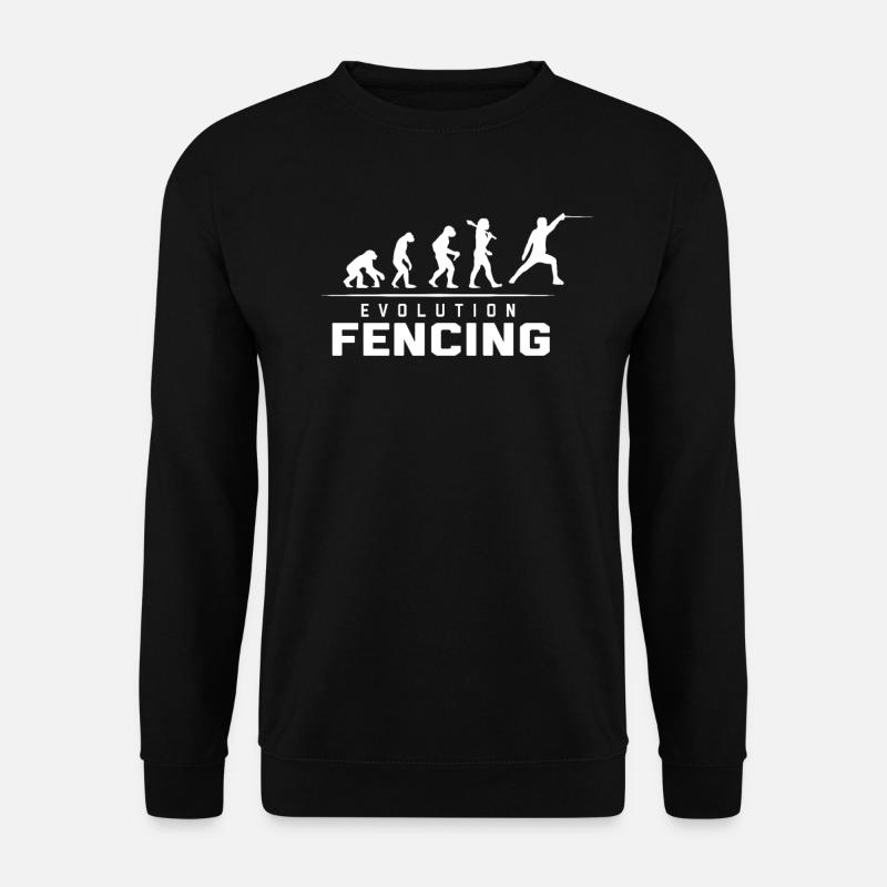 EVOLUTION OF FENCING - Unisex Pullover - Schwarz