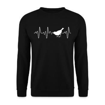 Bird Tee Shirt For Men And Women - Unisex Pullover - Schwarz - Vorne - Alina (178cm) & Michal (187cm)