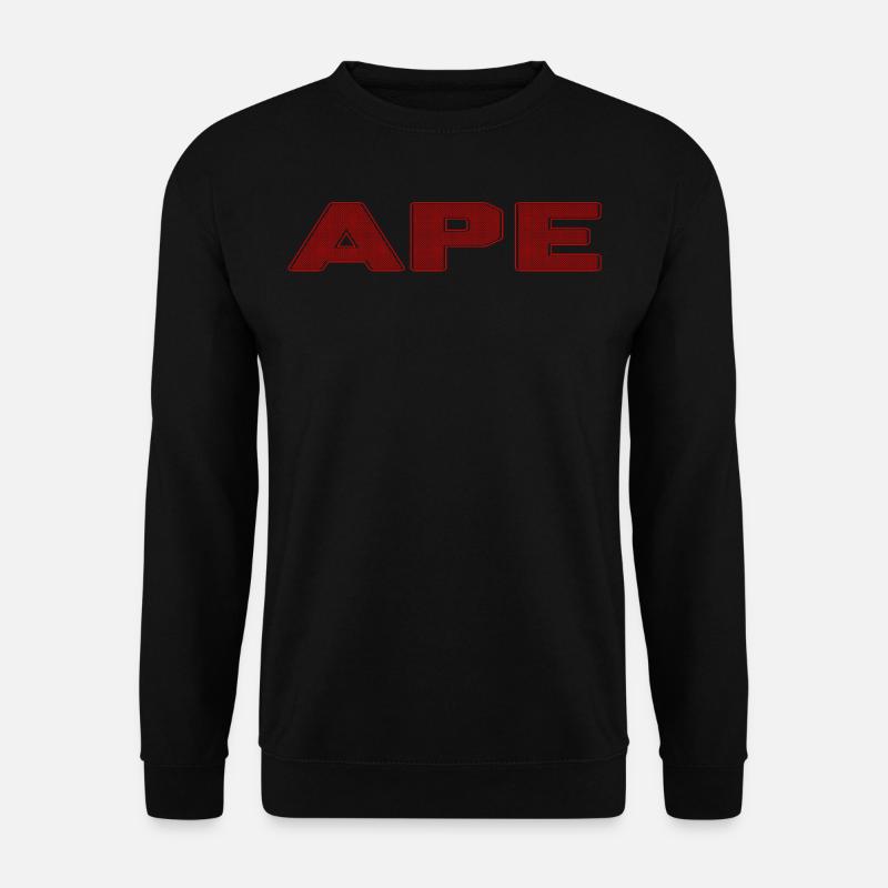 Ape Dotted Text Design - Unisex Sweatshirt - black