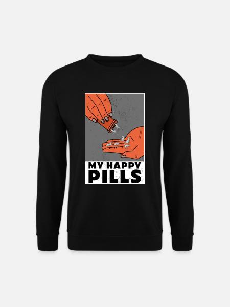 Antidepressant cat outfit for cat lovers - Unisex Sweatshirt - black