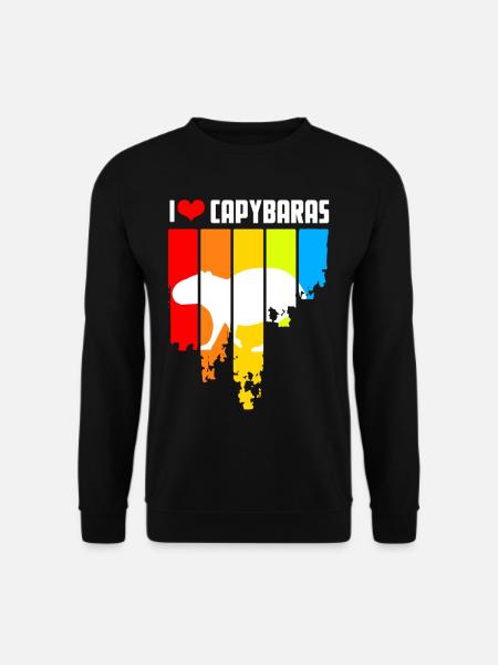 Retro capybara design - Unisex Sweatshirt - black