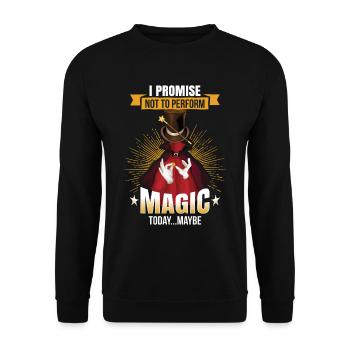 Tour de magie jeu de cartes magie - Sweat-shirt Unisexe - noir - Devant - Alina (178cm) & Michal (187cm)