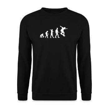 Skater Evolution - Unisex Pullover - Schwarz - Vorne - Alina (178cm) & Michal (187cm)