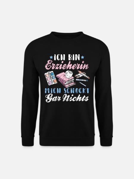 Lustiges Erzieherin Kinder Kindergarten Geschenk - Unisex Pullover - Schwarz
