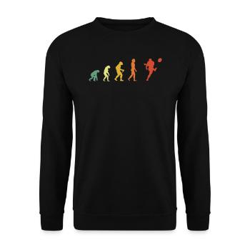 Vintage Rugby Evolution - Unisex Pullover - Schwarz - Vorne - Alina (178cm) & Michal (187cm)