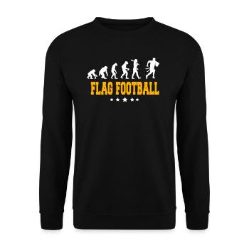 FLAG FOOTBALL - Sweat-shirt Unisexe - noir - Devant - Alina (178cm) & Michal (187cm)