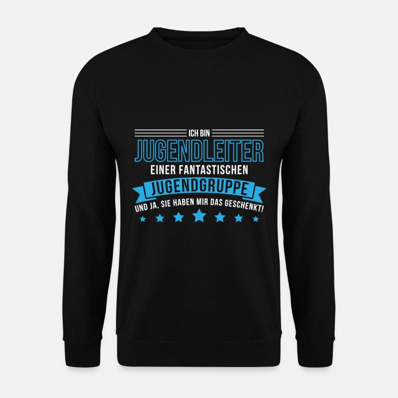 Lustig Jugendleiter Jugendgruppe Spruch Geschenk - Unisex Pullover - Schwarz