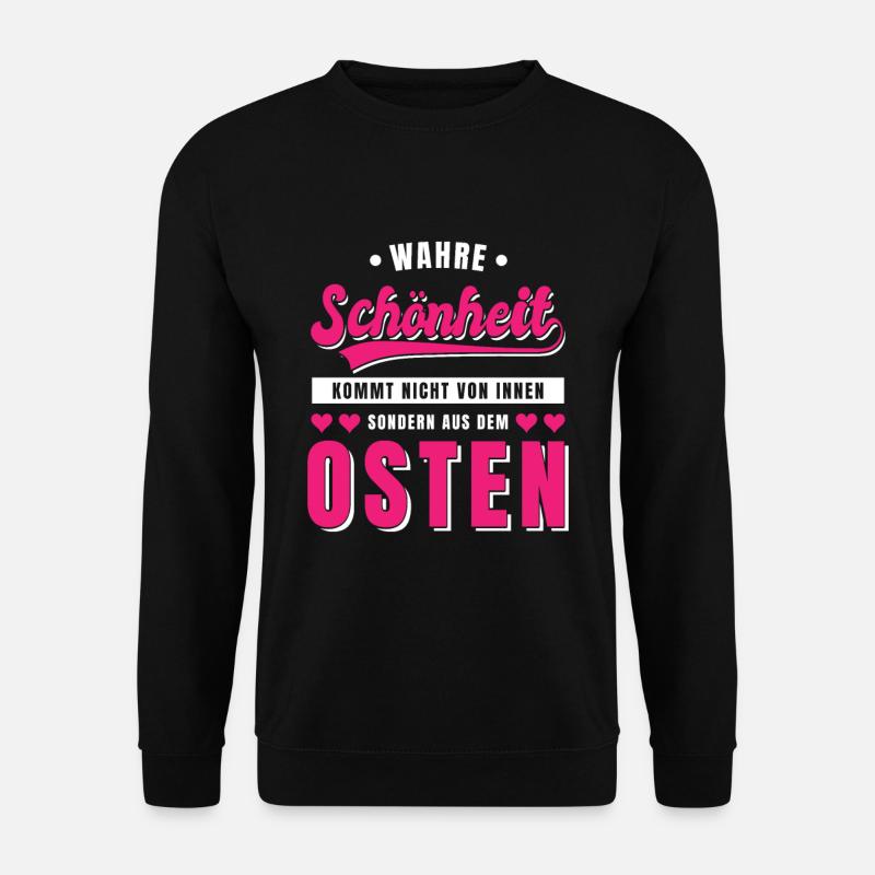 Osten Spruch Lustig DDR Mauerfall Berlin Geschenk - Unisex Pullover - Schwarz