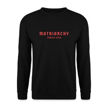 Feminismus Matriarchat Radikale Feministin Badgirl - Unisex Pullover - Schwarz - Vorne - Alina (178cm) & Michal (187cm)