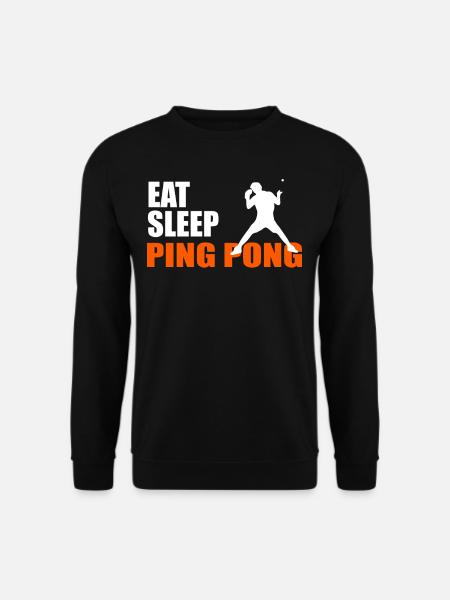 EAT. SLEEP. PING PONG. REPEAT. - Unisex Sweatshirt - black