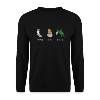 Philosophy Socrates Plato Aristotle - Unisex Sweatshirt - black - Front - Alina (178cm) & Michal (187cm)