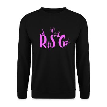 Rhymic gymnastics RSG gymnastics sport - Unisex Sweatshirt - black - Front - Alina (178cm) & Michal (187cm)