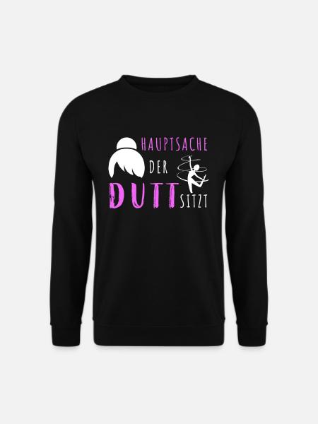RSG Rhythmische Sportgymnastik Spruch Dutt - Unisex Pullover - Schwarz