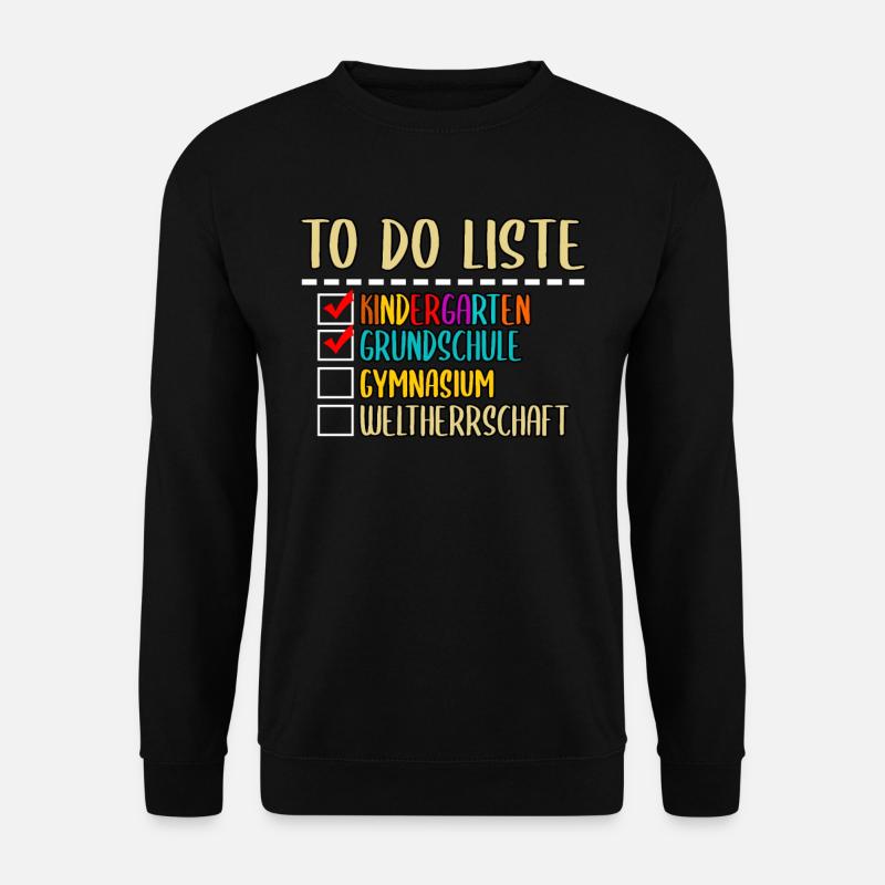 Lustig Grundschule Gymnasium Oberschule Geschenk - Unisex Pullover - Schwarz