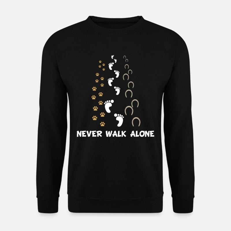 Hund Pferde Spruch Lustig Hundeliebhaber Pferd Süß - Unisex Pullover - Schwarz