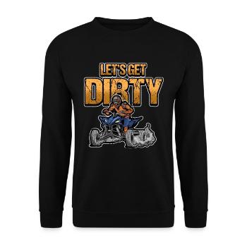 Funny Quad Sayings Biker Motorcycle ATV Gift - Unisex Sweatshirt - black - Front - Alina (178cm) & Michal (187cm)