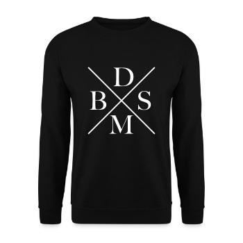 BDSM Logo Dom Sub Fetish Kinky Fessée Cadeau - Sweat-shirt Unisexe - noir - Devant - Alina (178cm) & Michal (187cm)