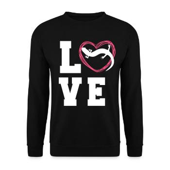 Thé à la salamandre pour femme - Sweat-shirt Unisexe - noir - Devant - Alina (178cm) & Michal (187cm)