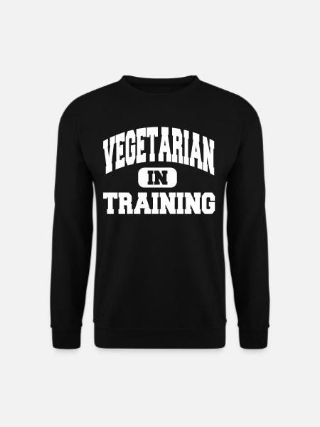 Vegetarian in training - Unisex Sweatshirt - black