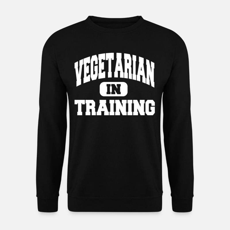 Vegetarian in training - Unisex Sweatshirt - black