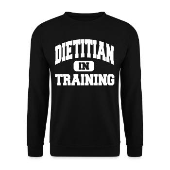 Dietitian In Training - Unisex Sweatshirt - black - Front - Alina (178cm) & Michal (187cm)
