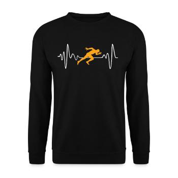Sprinter - Unisex Pullover - Schwarz - Vorne - Alina (178cm) & Michal (187cm)