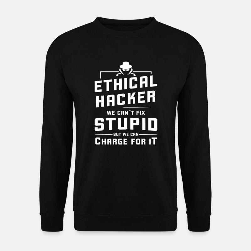 Ethischer Hacker White Hat Hacker Cybersicherheit - Unisex Pullover - Schwarz