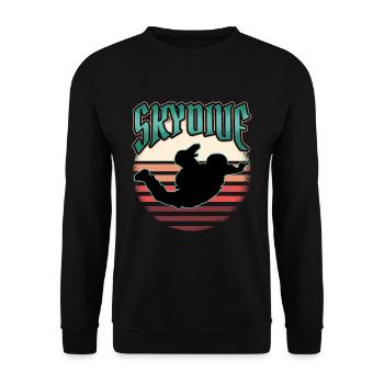 Cadeau drôle de parachute de parapente - Sweat-shirt Unisexe - noir - Devant - Alina (178cm) & Michal (187cm)