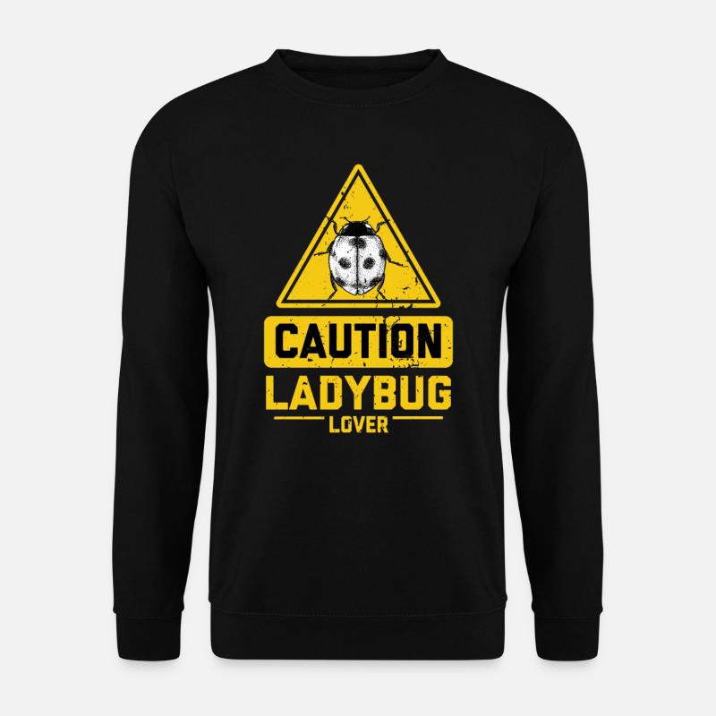 CAUTION Ladybug Lover - Unisex Sweatshirt - black