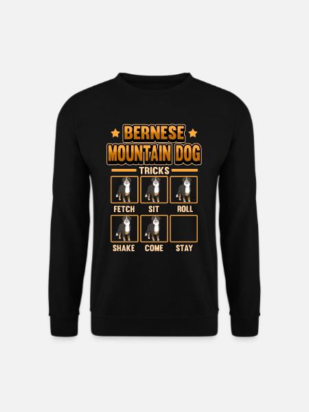 Chien Bouvier Bernois Drôle Trucs Cadeau - Sweat-shirt Unisexe - noir