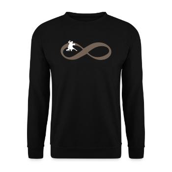 SALSA FOR EVER Bachata Infinity - Unisex Sweatshirt - black - Front - Alina (178cm) & Michal (187cm)