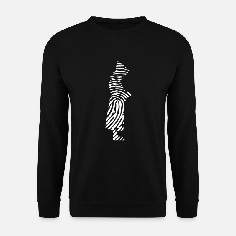 Monk Fingerprint - Unisex Sweatshirt - black