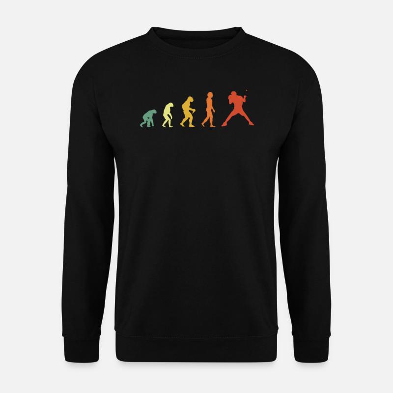 Retro table tennis evolution - Unisex Sweatshirt - black