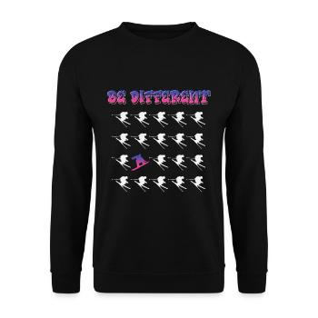 Ski snowboard disant cadeau de piste de ski de sports d'hiver - Sweat-shirt Unisexe - noir - Devant - Alina (178cm) & Michal (187cm)