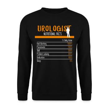 Urologist Ingredients - Unisex Sweatshirt - black - Front - Alina (178cm) & Michal (187cm)