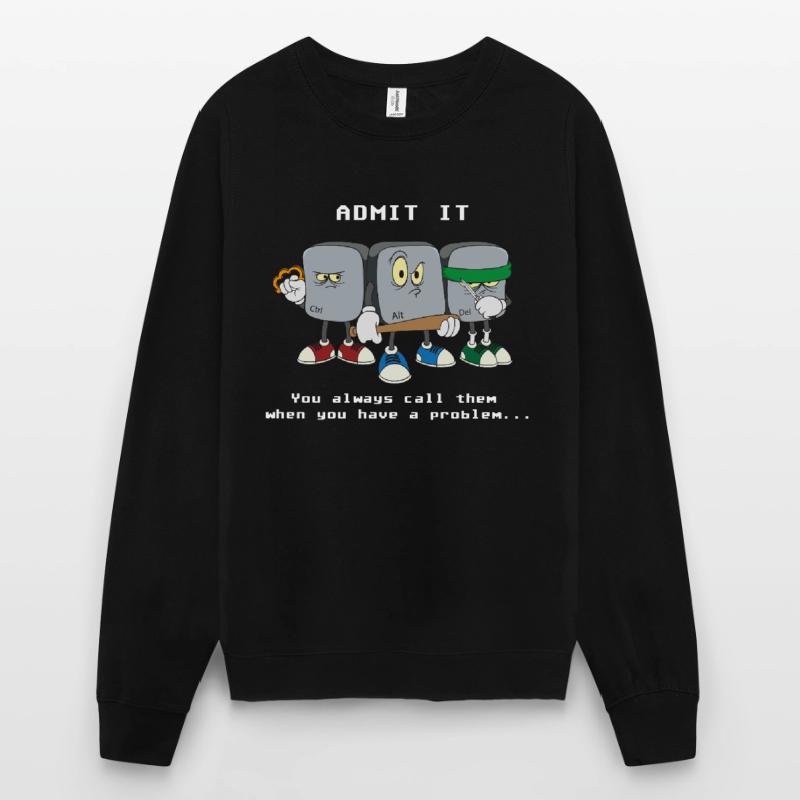 Computer Scientist Programmer Ctrl Alt Del Computer Unisex Sweatshirt