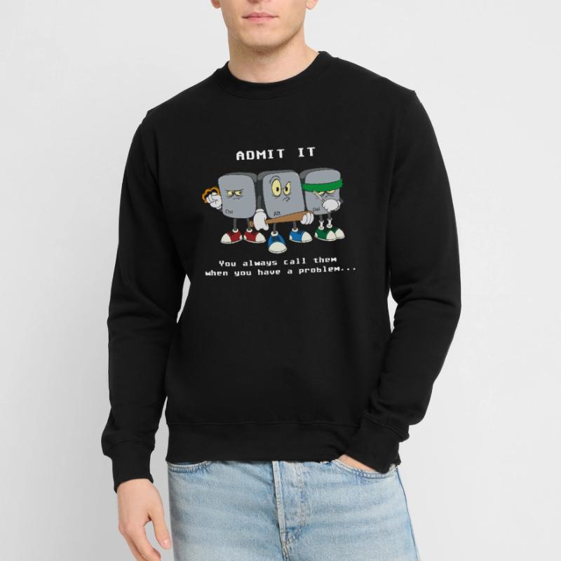 Computer Scientist Programmer Ctrl Alt Del Computer Unisex Sweatshirt