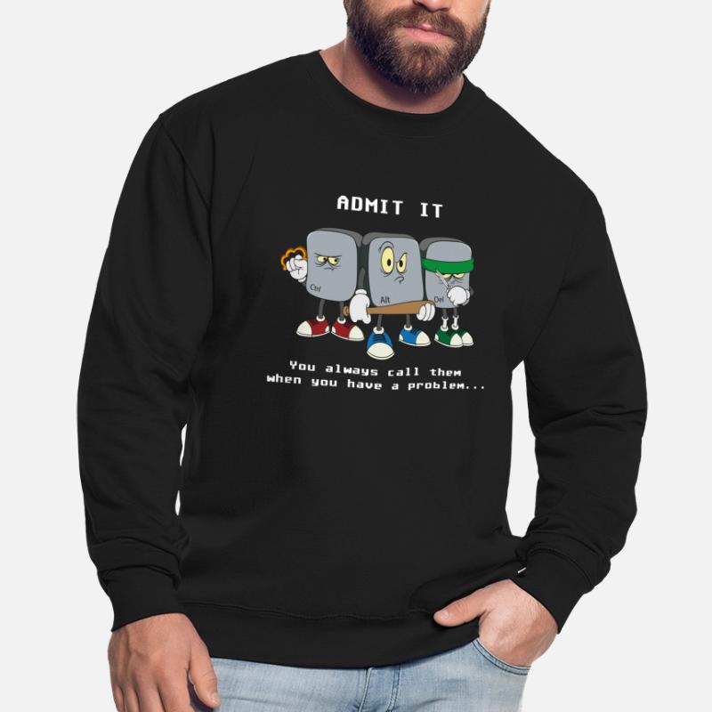 Computer Scientist Programmer Ctrl Alt Del Computer Unisex Sweatshirt