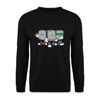 Strg Alt Entf Computer Informatiker Programmierer - Unisex Pullover - Schwarz - Vorne - Alina (178cm) & Michal (187cm)