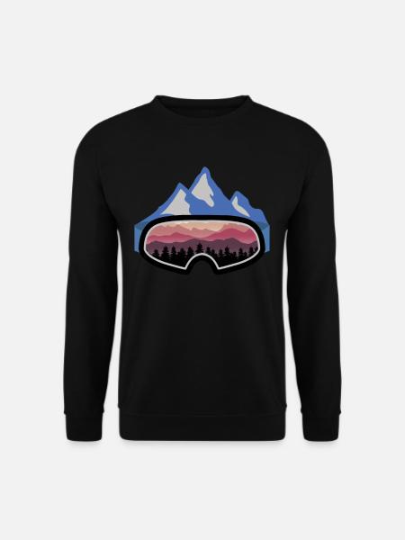 Ski snowboard apres ski saying vintage gift - Unisex Sweatshirt - black