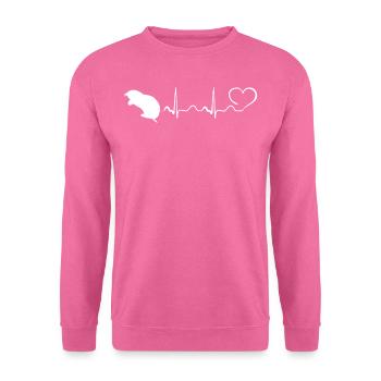 Mole - My Heart Beats For Moles - Sweat-shirt Unisexe - rose - Devant