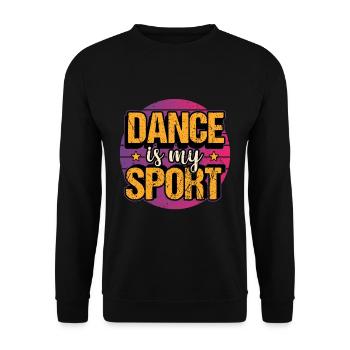 Danseur de danse hip hop breakdance disant cadeau - Sweat-shirt Unisexe - noir - Devant - Alina (178cm) & Michal (187cm)