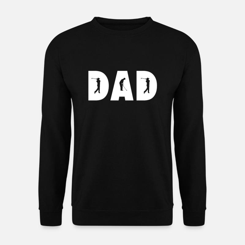 Golfer Dad Golf Papa Vater Geschenk - Unisex Pullover - Schwarz