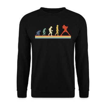 Table Tennis Vintage Selection - Unisex Pullover - Schwarz - Vorne - Alina (178cm) & Michal (187cm)
