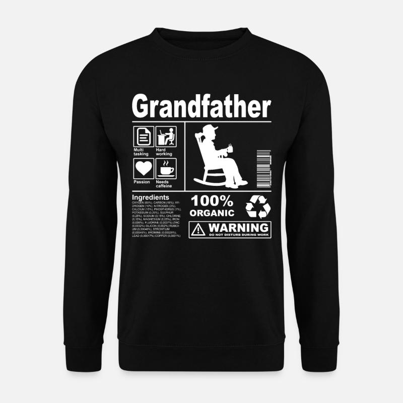 Grandfather Product Description - Unisex Pullover - Schwarz