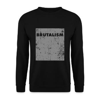 Brutalism Architekt Beton Architektur - Unisex Pullover - Schwarz - Vorne - Alina (178cm) & Michal (187cm)