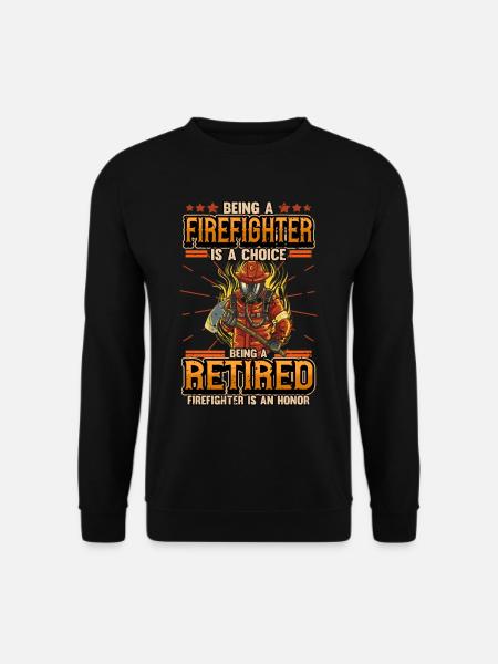 Fire Department Retirement Pension Gift - Unisex Sweatshirt - black