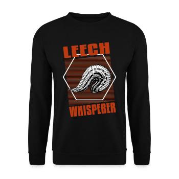 leech whisperer vintage t-shirt - Unisex Pullover - Schwarz - Vorne - Alina (178cm) & Michal (187cm)