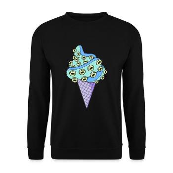 Japonaise Pastel Goth Creepy Tentacules de glace - Sweat-shirt Unisexe - noir - Devant - Alina (178cm) & Michal (187cm)