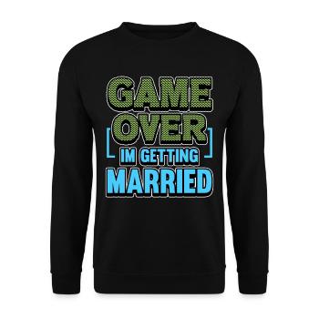 Enterrement de vie de garçon Mariée Célibataire - Sweat-shirt Unisexe - noir - Devant - Alina (178cm) & Michal (187cm)